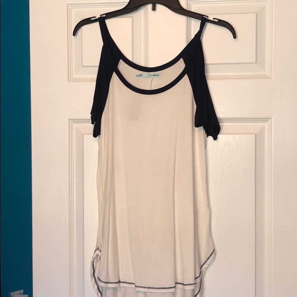 Maurice’s cut out shoulder shirt!